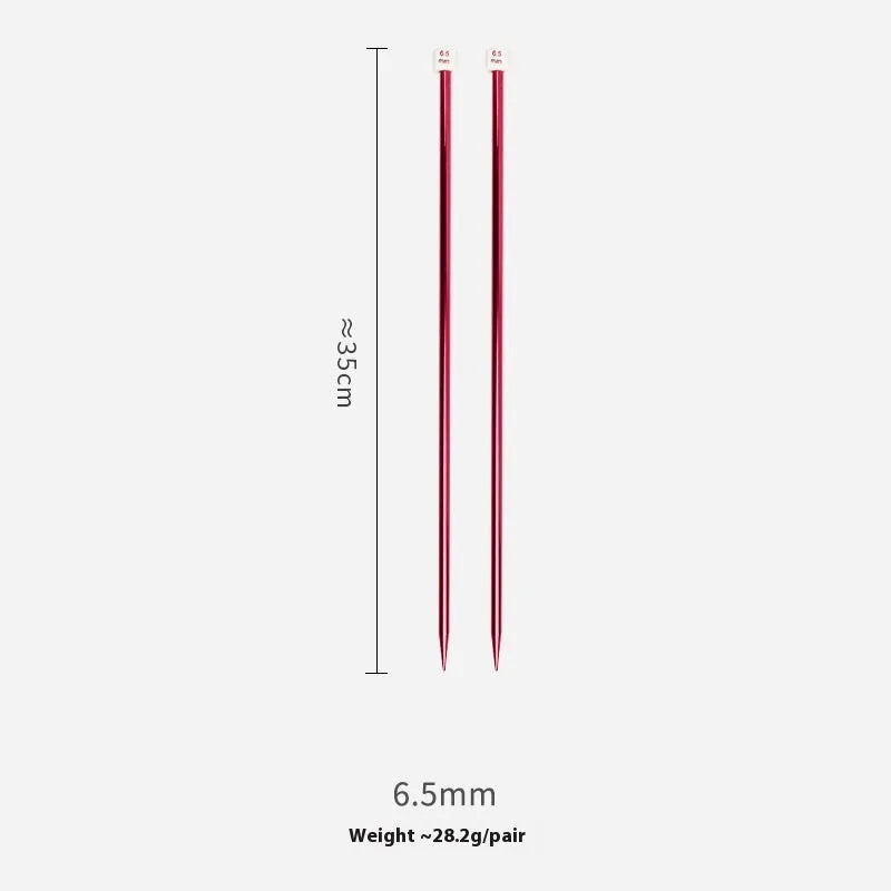 Lengthened crochet hook set with protective caps in 14 sizes from 2.0mm to 10.0mm for knitting