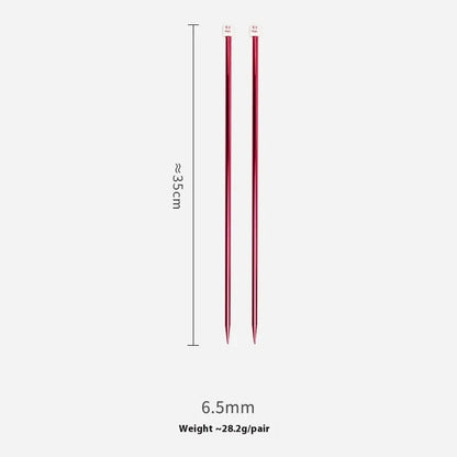 Lengthened crochet hook set with protective caps in 14 sizes from 2.0mm to 10.0mm for knitting
