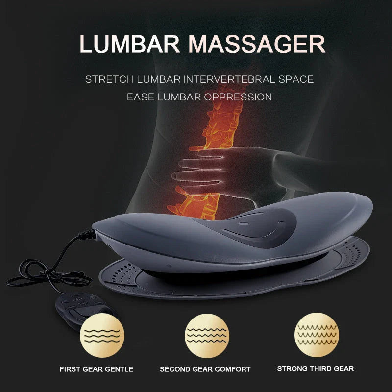 Luxury Waist Relaxation Massager with Airbag Stretching, Soothing Heat, and Vibration Massage Functions