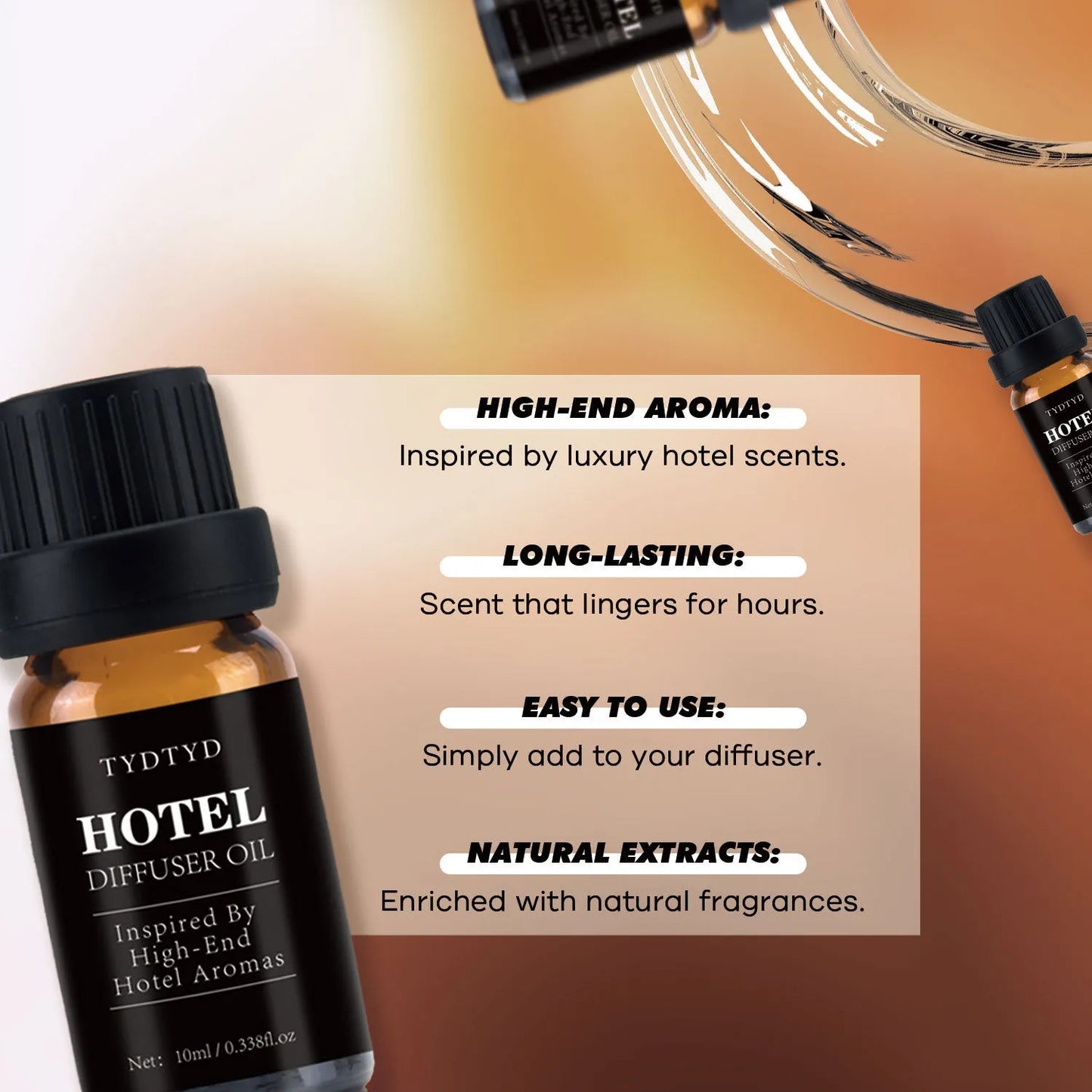 10ml natural plant fragrance essential oil bottle with dropper for aromatherapy and home use