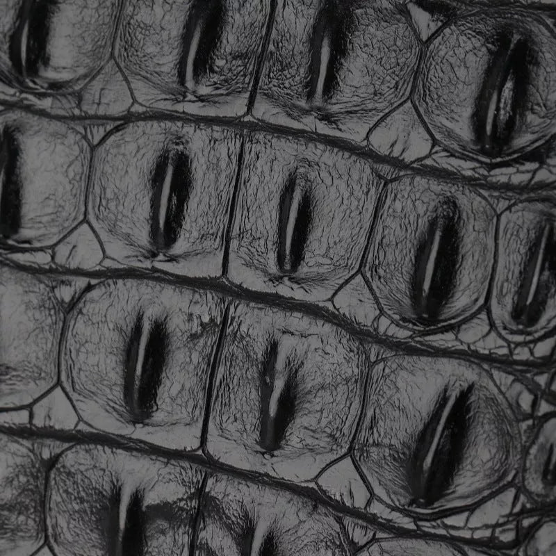 Genuine crocodile leather men's travel bag with multifunctional compartments