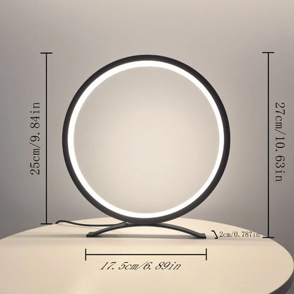 Metal study desk lamp 27cm x 17.5cm x 2.5cm with USB power, black or white warm light