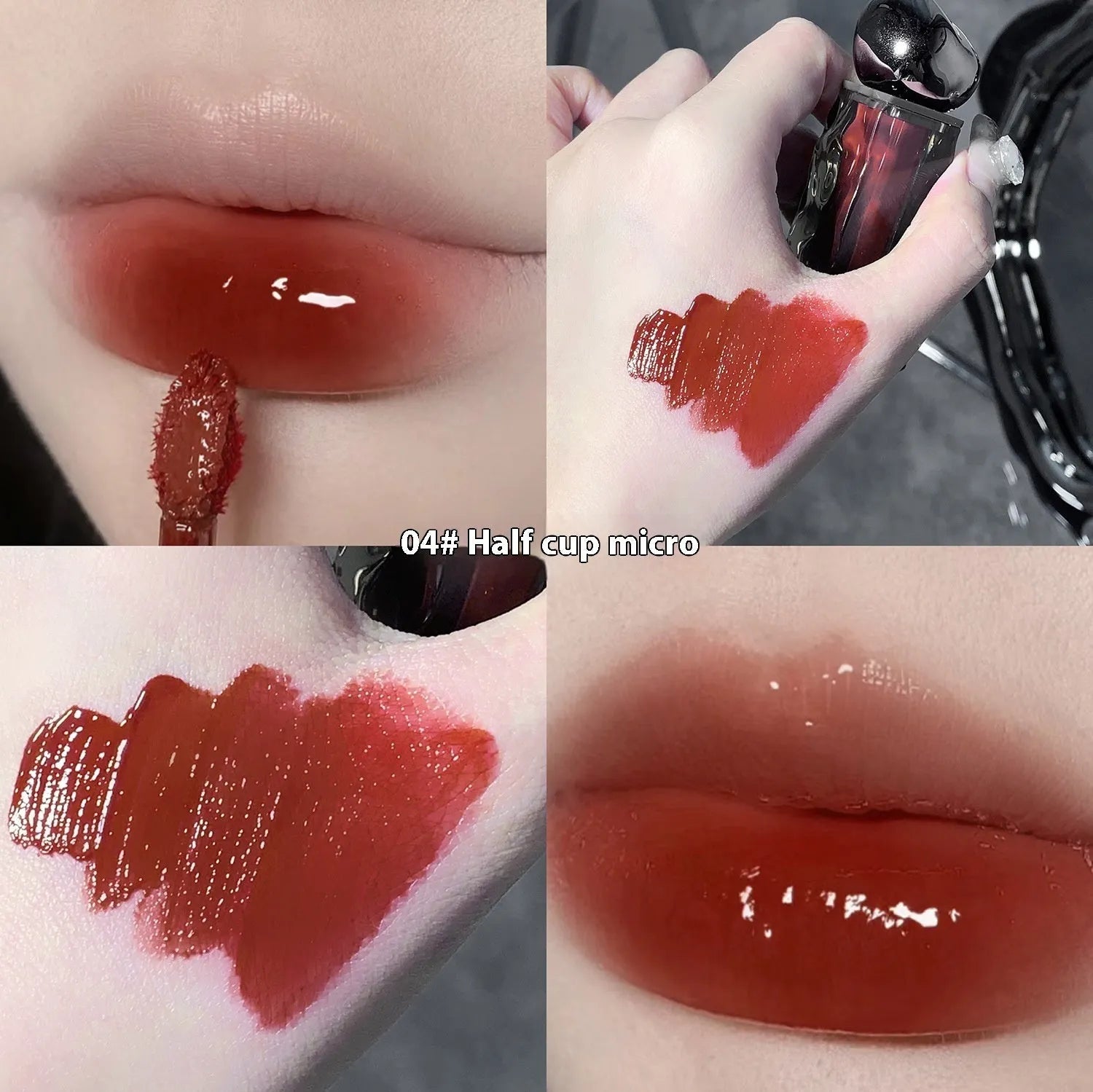 Glacier Lava Lip Lacquer mirror-finish lip gloss in colour options 01 to 07