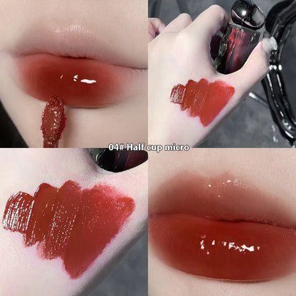 Glacier Lava Lip Lacquer mirror-finish lip gloss in colour options 01 to 07