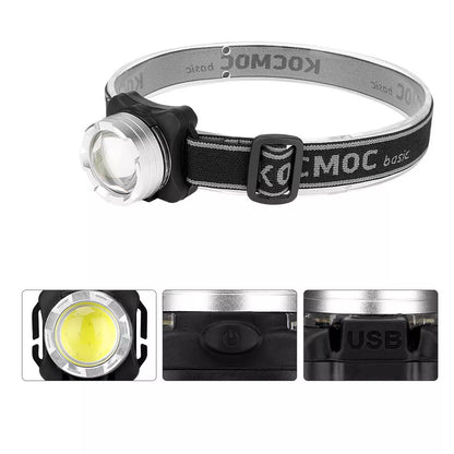 Compact outdoor head lamp with COB technology for night activities
