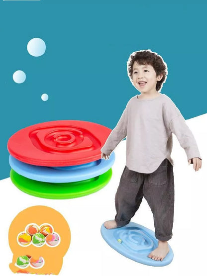 Colorful egg-shaped snail balance board for children's concentration and balance training