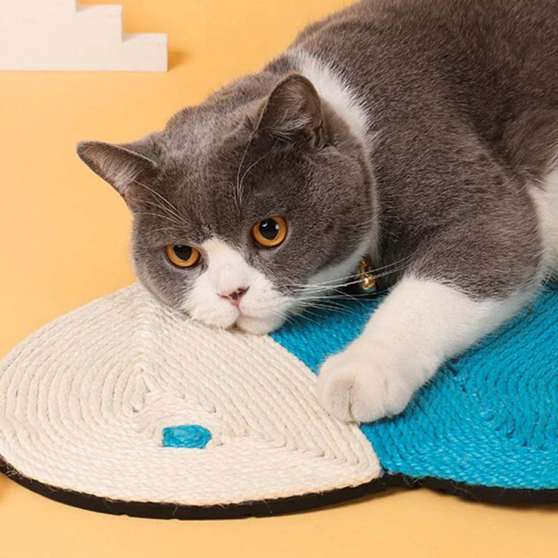 Premium cat scratching pad with durable sisal fabric and cactus-shaped design to protect furniture and satisfy your feline's natural scratching needs