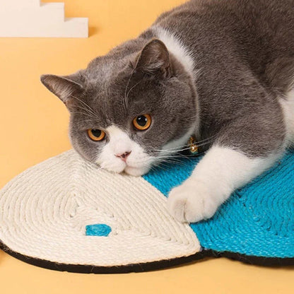 Premium cat scratching pad with durable sisal fabric and cactus-shaped design to protect furniture and satisfy your feline's natural scratching needs