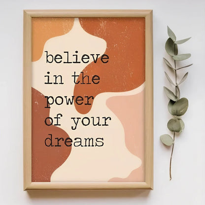 Boho Dreamers canvas wall art showing oil painting on canvas with modern decorative style