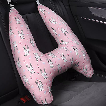 Universal car shoulder pad pillow for back row comfort, pure cotton fabric with PP cotton filling