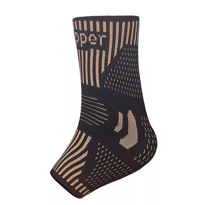 Copper Ion Ankle Support for sports activities in gold color