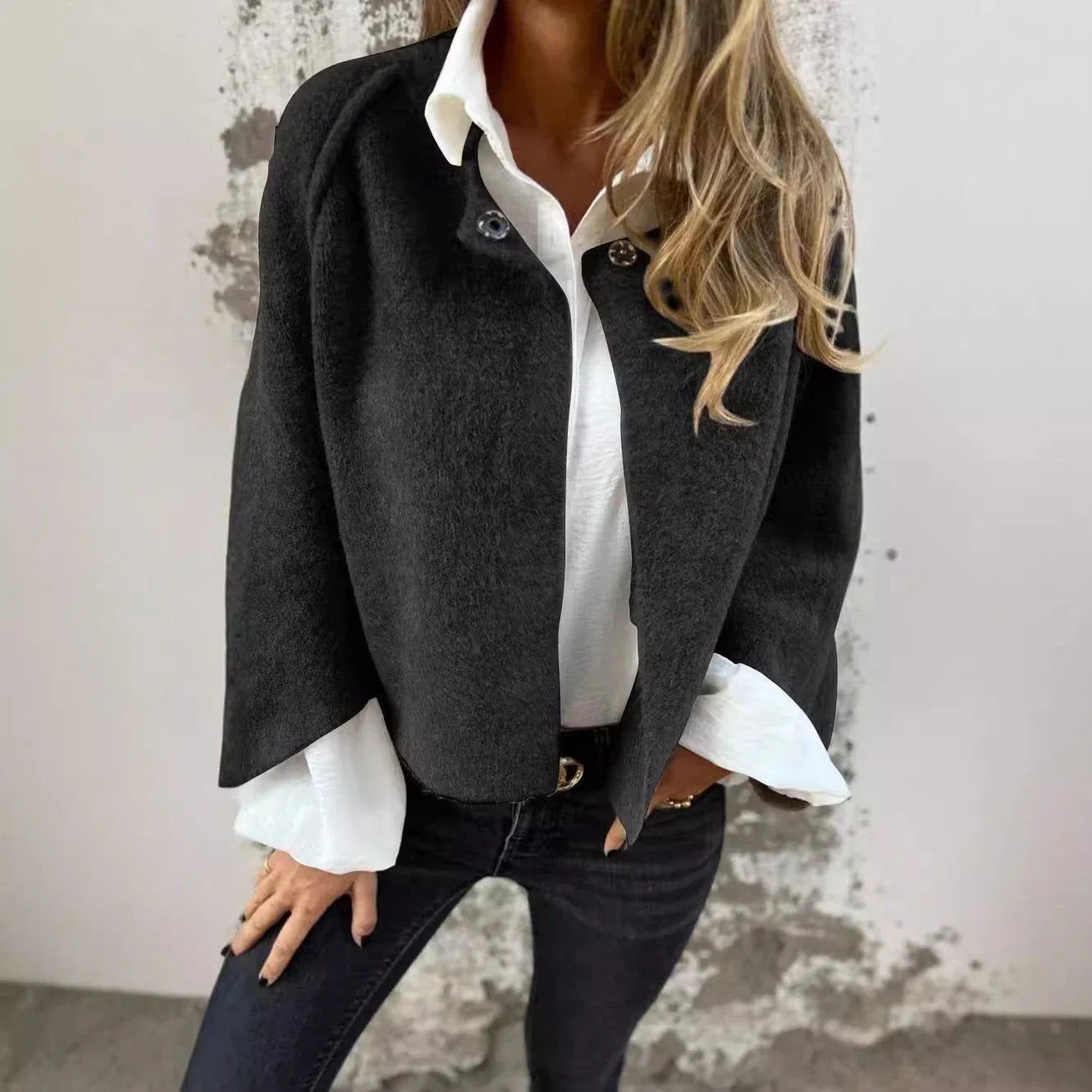 Women's cozy batwing sleeve cardigan in various colors and sizes