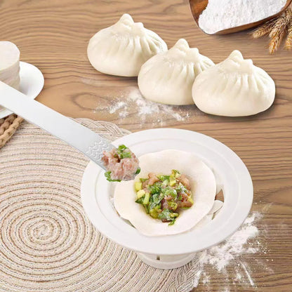Black Jinkali steamed bun mould set with four 5cm diameter shapes for baozi and dumpling preparation