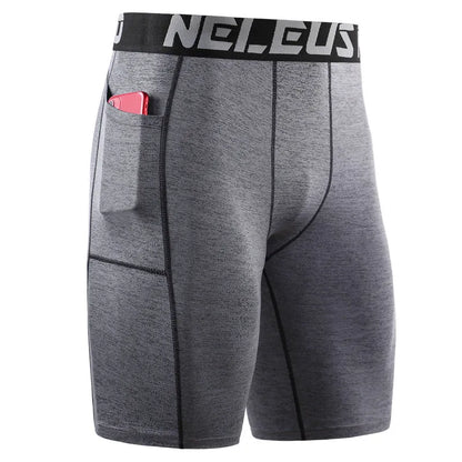 Men's black milk silk polyester tight sports shorts for running and fitness activities