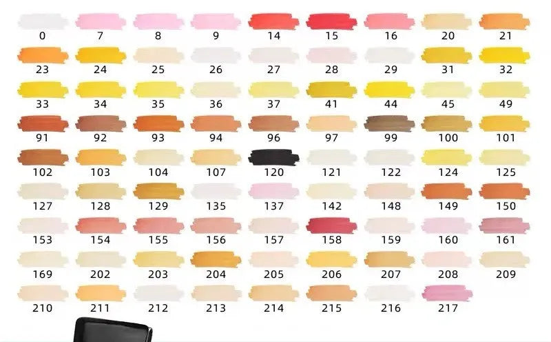 Double-headed alcohol-based oily colour animation paint pens with round and inclined tips for professional art students