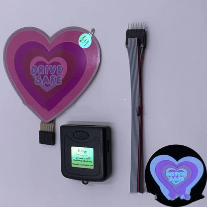 Ultra-thin LED car windshield glow panel with uniform brightness and multiple design options