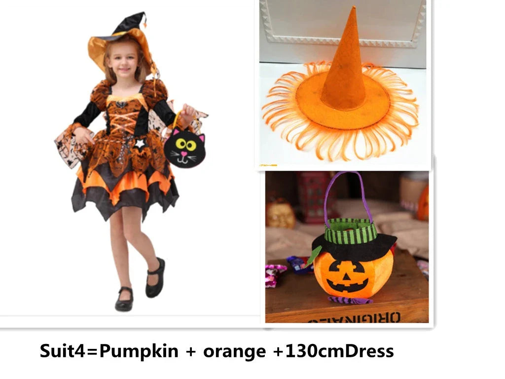 A high-quality, stylish princess costume in various sizes perfect for Halloween dress-up and creating magical memories
