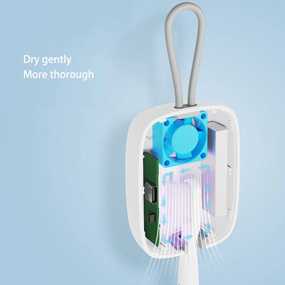 Portable UV Toothbrush Sterilizer with drying fan for eliminating 99.998% of germs and bacteria on your toothbrush