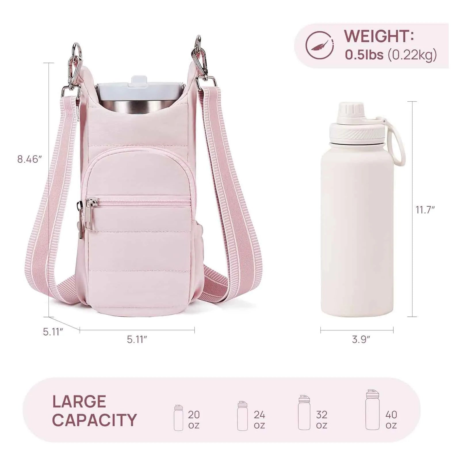 Cloth water bottle bag for bicycles in modern simplicity style
