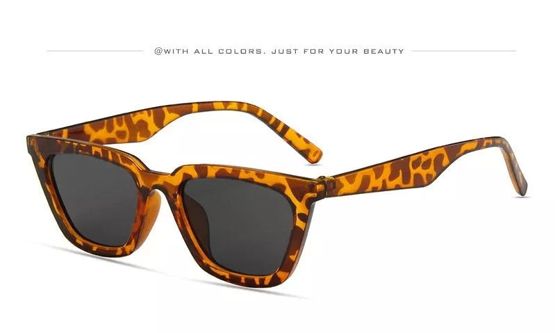 Retro Cats' Eye Sunglasses in various colors with resin lenses and acetate frame