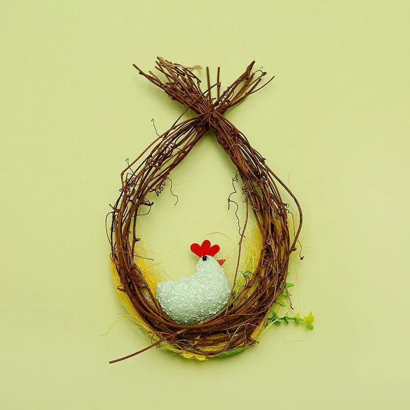 Colorful, hand-painted DIY Easter egg ornaments made of durable plastic for festive holiday decor