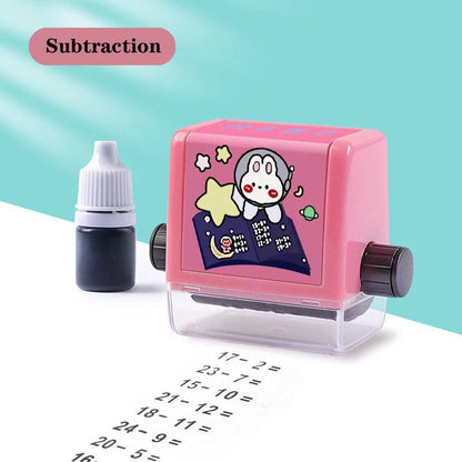 Math Roller Stamp for addition, subtraction, multiplication, and division practice