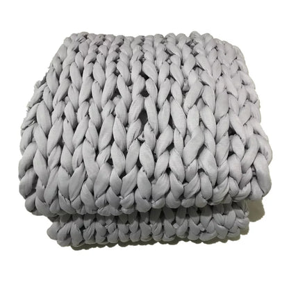 Hand-woven Gravity Weighted Blanket in solid colors for improved sleep and relaxation