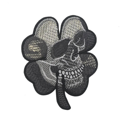 Outdoor embroidered fabric badge with Velcro backing showing detailed embroidery design