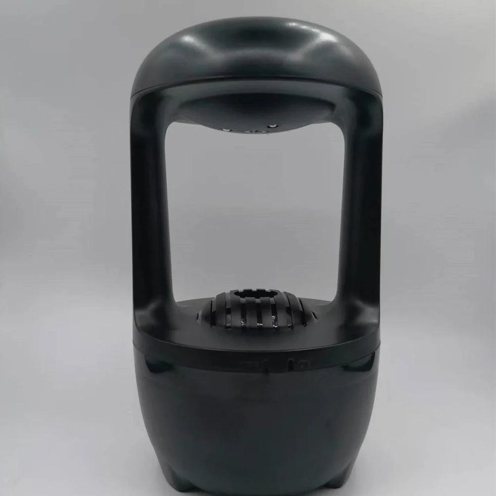 White or black anti-gravity water drop humidifier with atmospheric lamp and USB cable