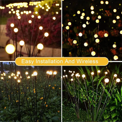 Solar-powered ground plug lawn light with automatic dusk-to-dawn operation and multiple head configurations