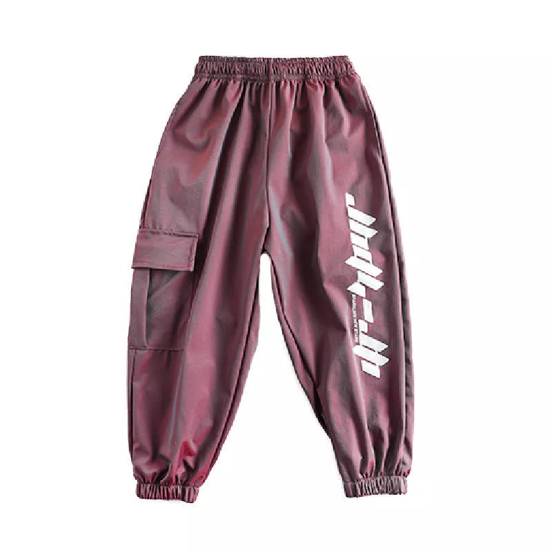 Children's hip-hop performance wear in 100% cotton, available in multiple colors and sizes