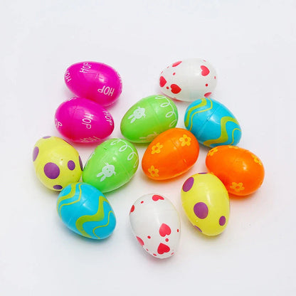 Colorful, hand-painted DIY Easter egg ornaments made of durable plastic for festive holiday decor