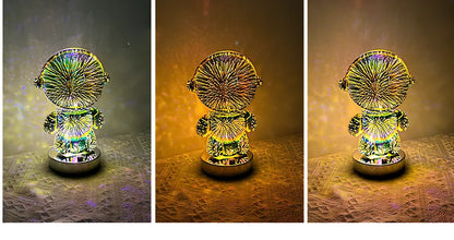 3D stereo astronaut atmosphere light with colourful lighting and touch control, 13cm wide