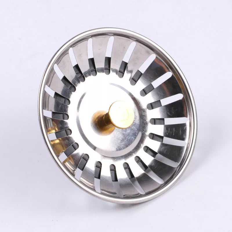 Stainless steel kitchen sink turnbuckle with alloy filter screen for secure plumbing