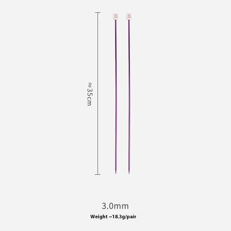 Lengthened crochet hook set with protective caps in 14 sizes from 2.0mm to 10.0mm for knitting