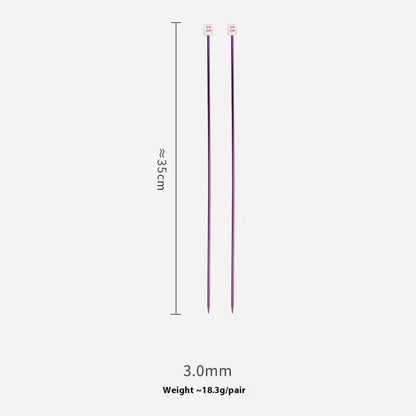 Lengthened crochet hook set with protective caps in 14 sizes from 2.0mm to 10.0mm for knitting