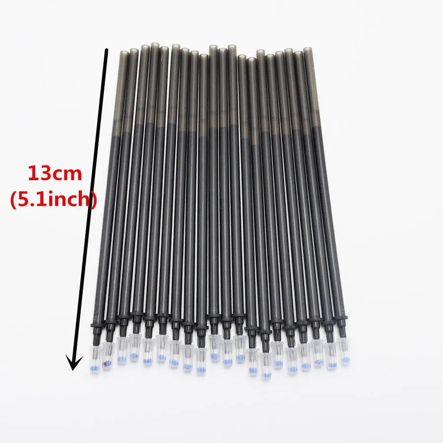 Erasable pen with 0.5mm needle tip and hot erasable ink in plastic casing
