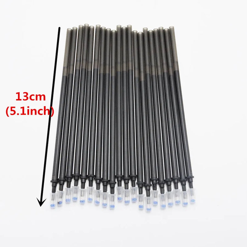 Erasable pen with hot erasable ink refill, 0.5mm needle tip for precise writing, plastic construction with colour choice of black, blue or red, suitable for office and stationery use with multiple pack options available