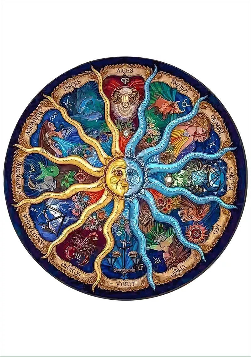 Animal Puzzle Craft Hub A3 Size Wooden Box for puzzle storage and organization