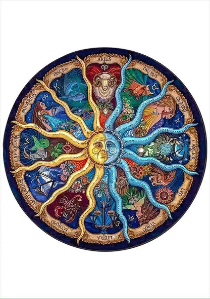 Animal Puzzle Craft Hub A3 Size Wooden Box for puzzle storage and organization