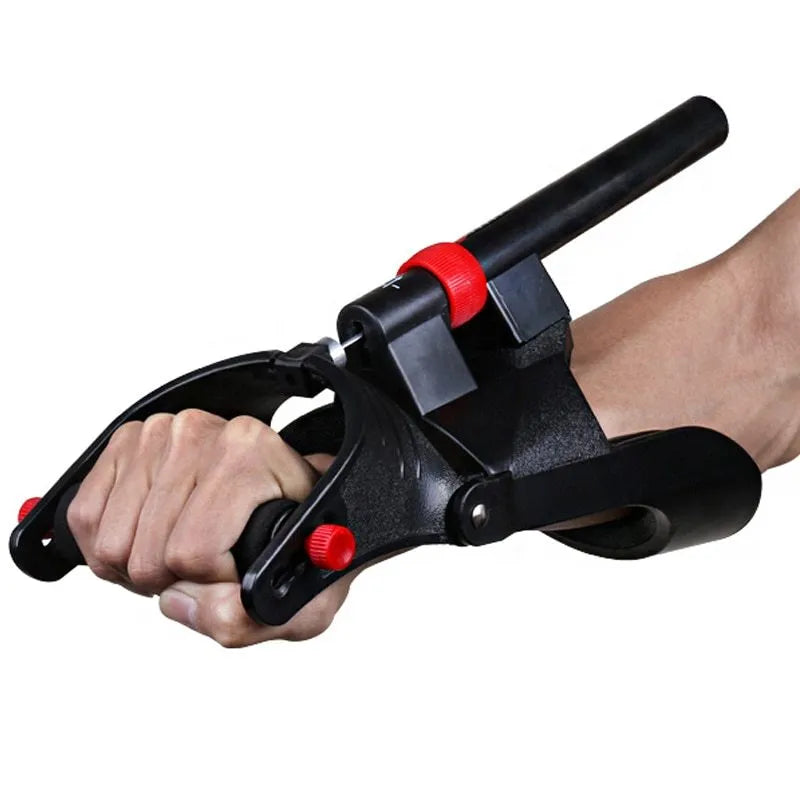 Adjustable hand grip exerciser trainer in spring steel, 31.5cm, for forearm wrist and finger strength training