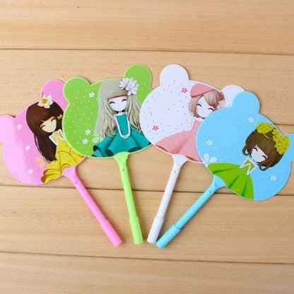 Promotional ballpoint pen with plastic shell in six design options including kitten, unicorn and fruit patterns