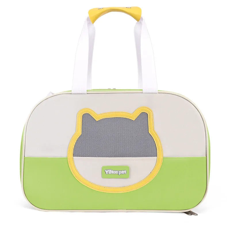 Outdoor portable foldable cat school backpack in Oxford cloth with 15 jin capacity