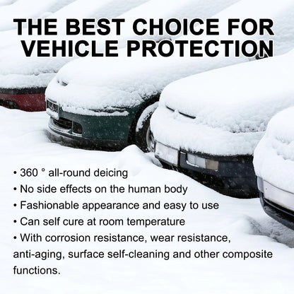 Hydrophobic nano coating car snow brush with PE construction for winter vehicle cleaning