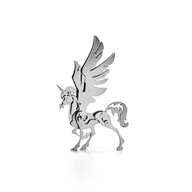 Stunningly detailed 3D metal puzzle featuring a fire-breathing ice dragon and scorpion king design