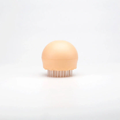 Floating Massage Pet Needle Comb in orange pink and baby blue for cat hair cleaning