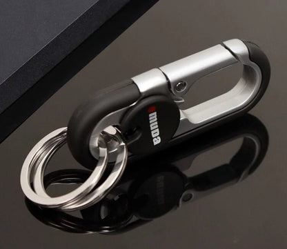 Stylish and durable car key chain made of zinc alloy, available in various classic colors