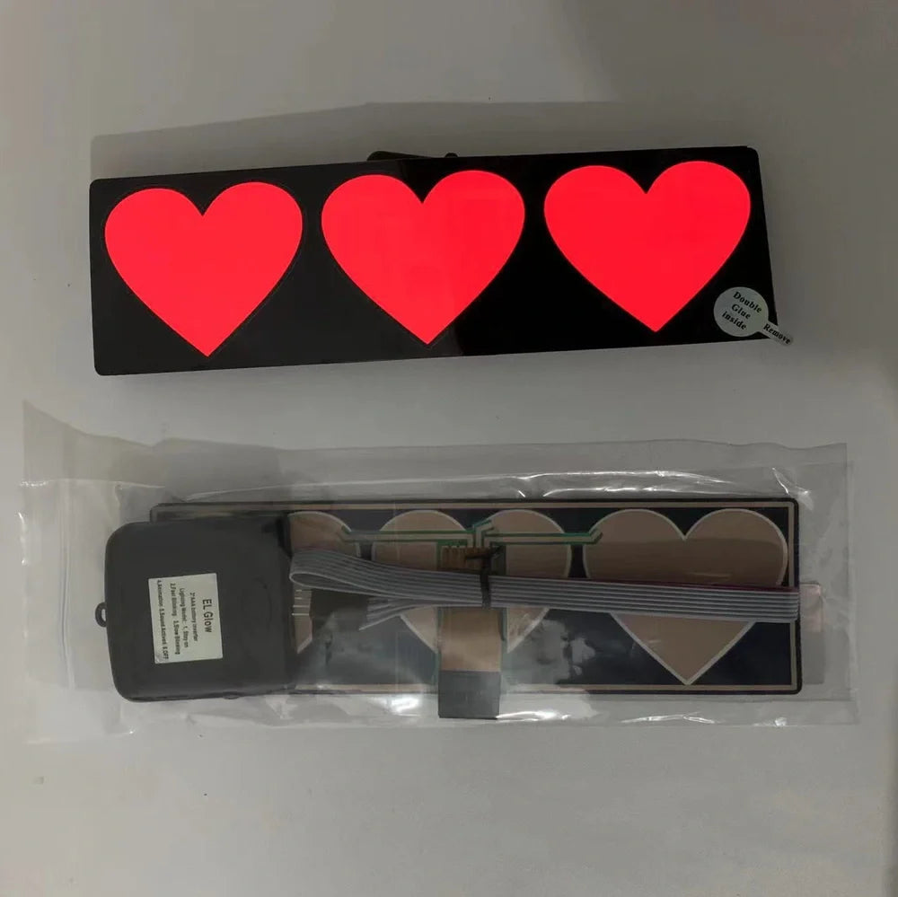 27cm × 4cm luminous car sticker with 0.35mm thickness and 8000-hour lifespan