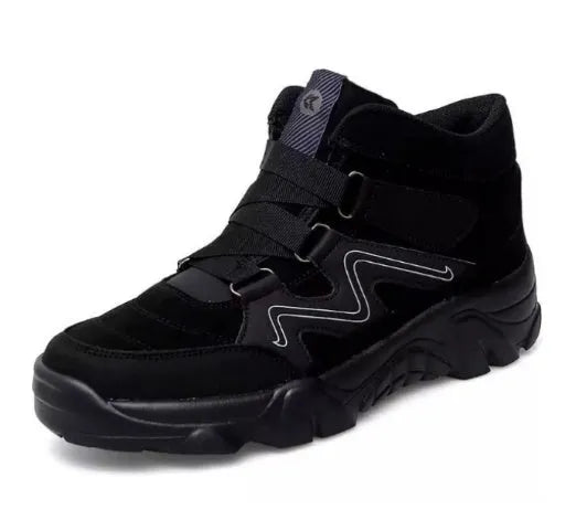 Men's leather lace-up shoes with cushioned insoles in black colour option