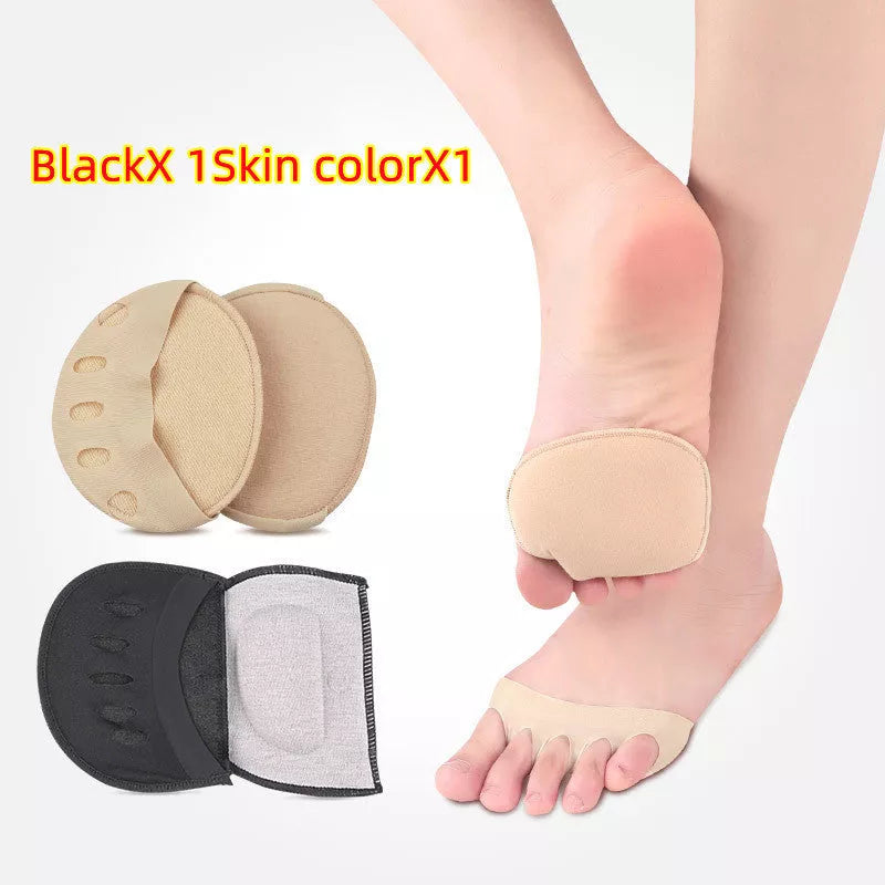 Invisible Five Finger Socks with cushioned forefoot pads for pain relief